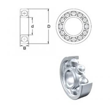 3,175 mm x 9,525 mm x 3,967 mm  ZEN R2-2Z deep groove ball bearings