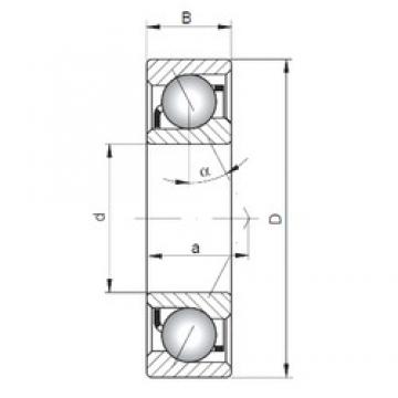 65 mm x 100 mm x 18 mm  Loyal 7013 B angular contact ball bearings