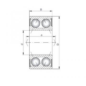 ISO 3314-2RS angular contact ball bearings